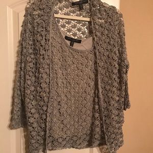 Gorgeous evening twin set cardigan and shell